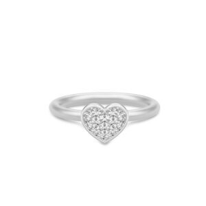 Julie Sandlau Pure Heart ring i sølv med cz