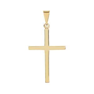 LUND Copenhagen Stavkors Vedhæng i 8 kt guld, 32x22 mm