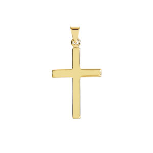 LUND Copenhagen Stavkors Vedhæng i 8kt guld, 22x15mm