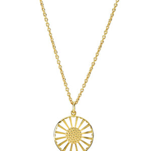 LUND Marguerit halskæde i forgyldt