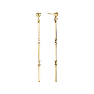 LUND Ørestikker i guld, 3 led