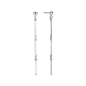 LUND Ørestikker i sølv med tre led