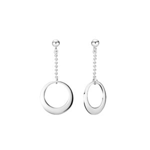 LUND ørestikker i sølv med kæde