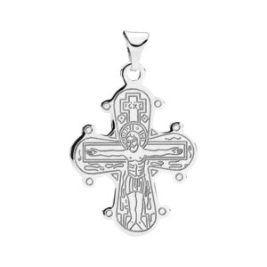 Lund Copenhagen Dagmarkors laser med fadervor vedhæng i sølv, 20x17 mm