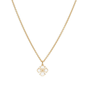 Lund Copenhagen forgyldt marguerit collier med dagmarkors