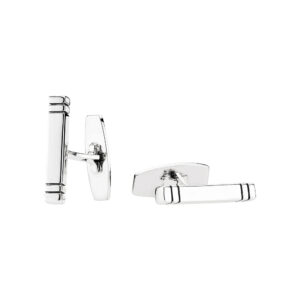 Lund Copenhagen manchetknapper Bjælke i Sølv, Par