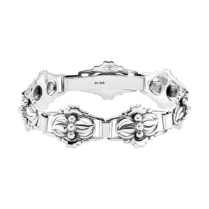 Lund Copenhagen sølv armbånd i klassisk design, 18,5 cm