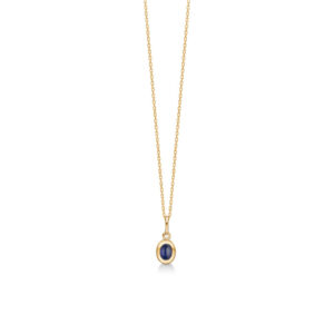 Mads Z Cabochon 14 kt. guld vedhæng med safir