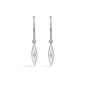 Mads Z Kite øreringe i sølv med cz