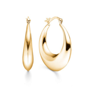 Mads Z LUNA forgyldte creoler, stor model