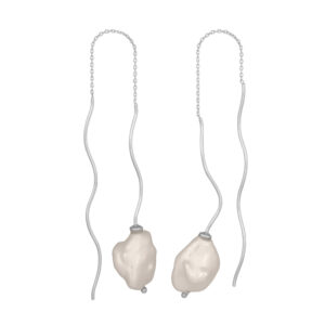 NORDAHL BAROQUE sølv ørehænger med perle