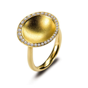 Nöen Leaf Ring, 14 kt. guld, 0,33 ct brillant