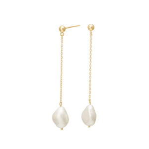 Nordahl BAROQUEørehængere i forgyldt med perle