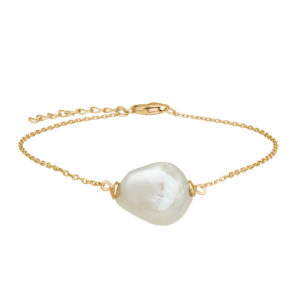 Nordahl Baroque armbånd i forgyldt med perle