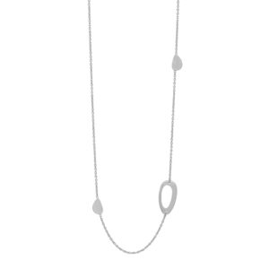 Nordahl Composed lang kæde i sølv