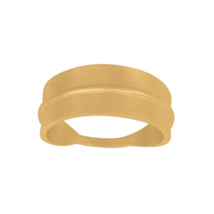 Nordahl Jewellery Folium blad ring i forgyldt