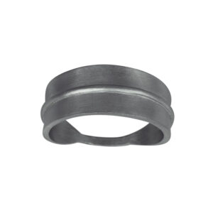 Nordahl Jewellery Folium blad ring i sort sølv