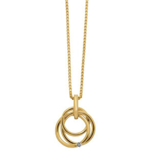 Nordahl vedhæng i 14 kt guld med diamant 14kt Guldvedh m/0,02 ct W/Si