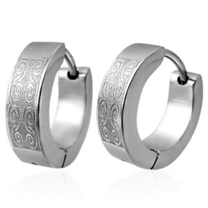 Øreringe Hoops Stål - Ø13mm - pr par