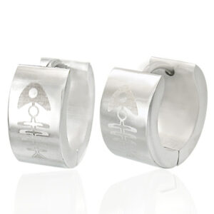 Øreringe Hoops Stål - Ø13mm - pr par