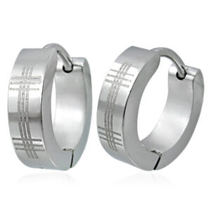 Øreringe Hoops Stål - Ø13mm - pr par