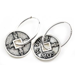 Øreringe - I Ching - 43mm - by M.O.S - La Chance®