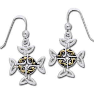 Øreringe Keltisk Kors - 36mm - pr sæt