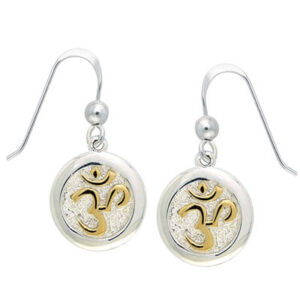 Øreringe med AUM - 27mm - pr sæt