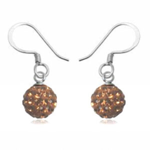 Øreringe med Swarovski krystaller - 21mm - pr par