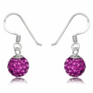 Øreringe med Swarovski krystaller - 21mm - pr par