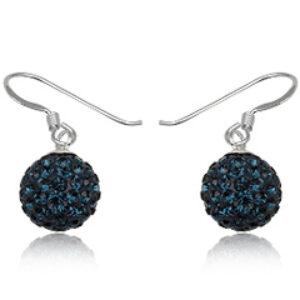 Øreringe med Swarovski krystaller - 24mm - pr par