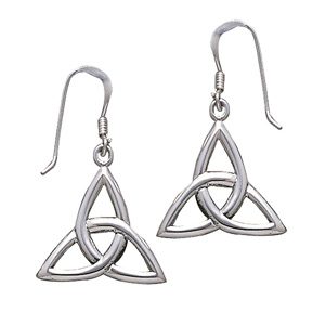 Øreringe med Triquetra - Treenighedssymbolet - 31mm - pr sæt