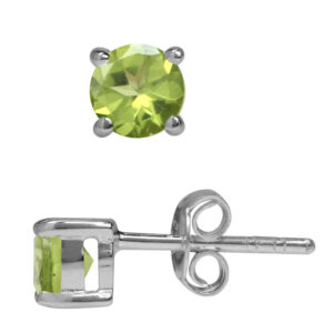 Ørestikker med Peridot - Ø5mm - pr sæt