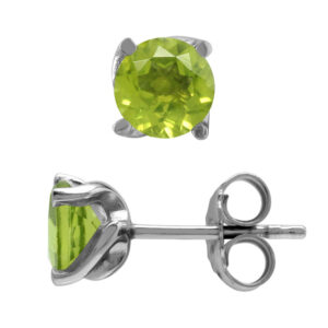 Ørestikker med Peridot - Ø6mm - pr par
