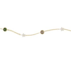 Ole Lynggaard Armbånd shooting stars rødguld med mix af sten (16-19 cm)