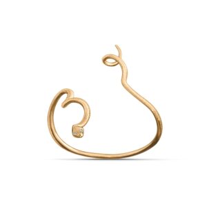 Ole Lynggaard Armring bred Snakes 18 karat rødguld med 4 brillanter i alt 0,03 ct. TW.VS.