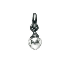 Ole Lynggaard Charm mini Sweet Drops blank oxyderet massivt Sterling sølv opluk