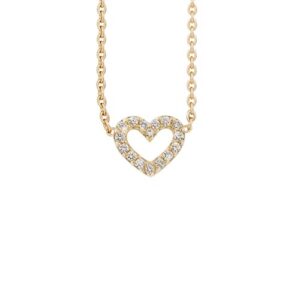Ole Lynggaard Collier 18 karat rødguld anker 30 Heart 16 brill. i alt 0.16ct TW.VS blank (40-45 cm)