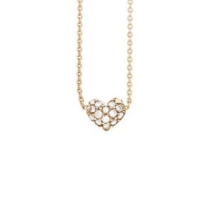 Ole Lynggaard Collier 18 karat rødguld anker 30 Hjerte 15 brill. i alt 0.29ct TW.VS (40/42/45cm)
