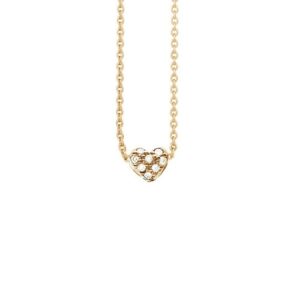 Ole Lynggaard Collier Heart 18 karat rødguld 8 brill. i alt 0.08ct TW.VS anker 30 karabinlås