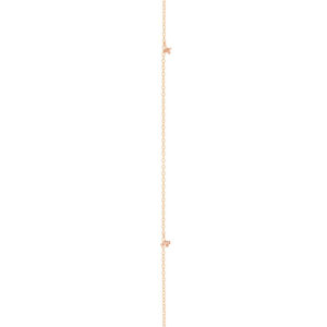 Ole Lynggaard Collier Lotus snoet ankerkæde mellem 18 karat rødguld - 2 blade rosaguld karabin længde 90 cm