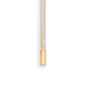 Ole Lynggaard Dobbelt design snor beige endestykker 18 karat rødguld længde 130 cm