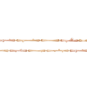 Ole Lynggaard Nature armbånd 18 karat rød- og rosaguld 3 stk. brill. TW.VS i alt 0,02 carat (længde 18/20/22 cm)