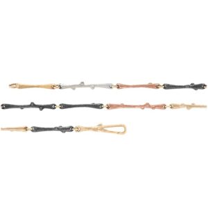 Ole Lynggaard Nature armbånd mix i rød- hvid- og rosaguld samt sølv