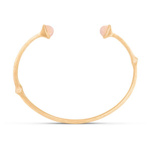 Ole Lynggaard Nature armring i guld med blush månesten