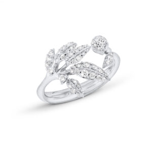 Ole Lynggaard Ring lille Winter Frost 18 karat hvidguld 63 brill.