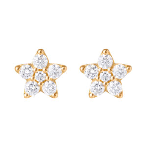 Ole Lynggaard Shooting Stars Ørestikker i guld med brillanter, giga model