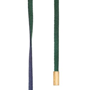 Ole Lynggaard Stretch design snor blå/grøn endestykker 18 karat rødguld længde 130 cm