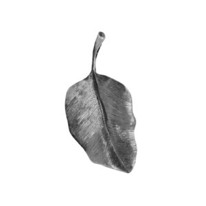 Ole Lynggaard Vedhæng rundt Leaves Sterling sølv oxyderet, 4cm