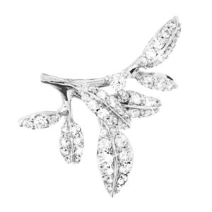 Ole Lynggaard Vedhæng til ørering Winter Frost (lille) 18 karat hvidguld 56 brill.